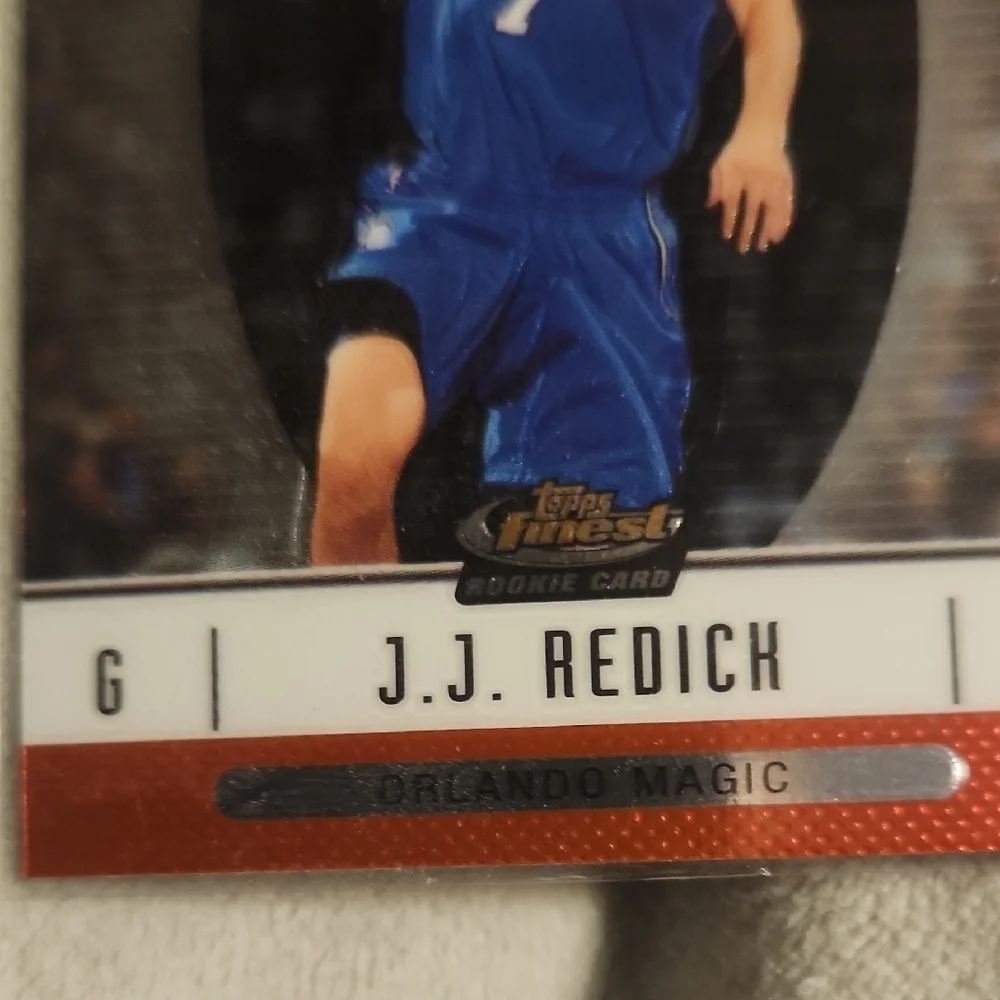 2007 Topps Finest J.J. Redick Rookie Basketball Card